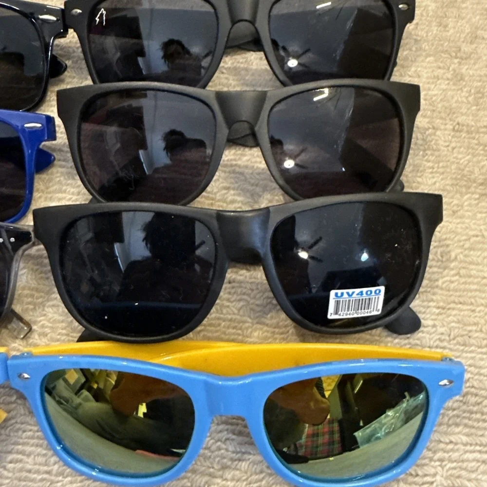 Lot of 8 NEW Logo Sunglasses: Tito's, BudLight,HighNoon,WhiteClaw,Condado,++